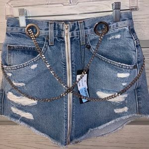 LF STORE JEAN SKIRT